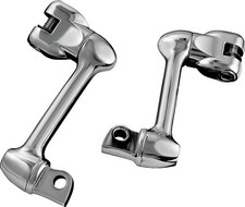 Kuryakyn 4in Adjustable Lockable Offsets With Male Mount Adapter Chrome 4557 picture