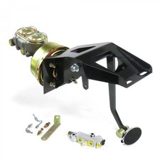 1953-1956 Ford Truck 8 Power Brake Pedal Kit XT Disc/Drum Large Chrome Oval Pad picture