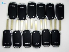 Lotx12 OEM Kia Soul 23-25 Keyless Entry Flip Key Car Remote REBLADED SY5SKRGE03 picture