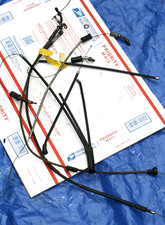1973-79 YAMAHA RD 250 OEM THROTTLE CABLES LOT picture