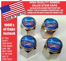 Chrome Chevrolet Chevy Malibu Chevelle SS Super Sport 396 454 Blu Valve Stem Cap picture