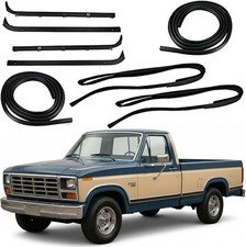 Door & Window Run Channel Sweep Felt Front Seal Kit for 80-86 Ford Pickup Truck picture