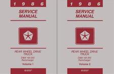 1986 Dodge Truck Shop Manual D150 D250 D350 W150-W350 Pickup Ramcharger Service picture