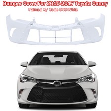 NEW Painted *040 White* Front Bumper Cover for 2015 - 2017 Toyota Camry picture