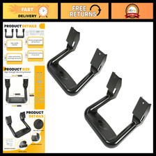 Heavy-Duty Side Steps 300LB Load, Black Aluminum Step Rails for Trucks & SUVs picture