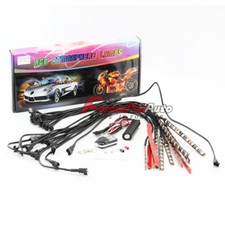 New 12pcs Motorcycle Multi-color Universal RGB 15 Colors LED Light Strips Kit  picture