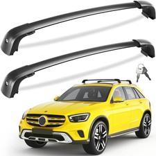 Tuyoung 220lb Lockable Roof-Rack Cross Bars Compatible with Mercedes Benz GLC. picture