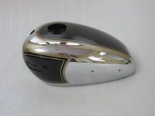 ARIEL 350CC BLACK PAINTED CHROME PETROL FUEL GAS TANK STEEL |Fit For picture