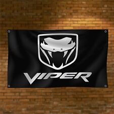 Dodge Viper Banner 3x5 ft Flags SRT Car Show Garage Man Cave Wall Decor Sign picture