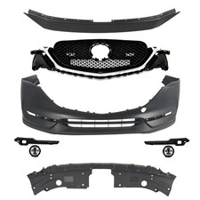 Fits 2017-2021 Mazda CX-5 W/O Parking Aid Front Bumper Cover Kit W/ Fog Lights picture