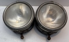 2-ANTIQUE 1925,1926,1927,1928,1929 Cadillac Drum Headlight Lamp housing & Bezel picture