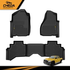 TPE Floor Mats Liners 3D Molded Fit For 02-09 Dodge Ram 1500 2500 3500 Quad Cab picture