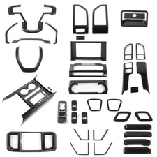 37pcs Carbon Fiber Full Set Interior Decor Cover Trim Kit for Ford F150 2015-20 picture