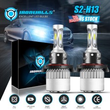 2X H13 9008 LED Headlight Super Bright Bulbs Kit 300000LM White Hi-Lo Beam 6500K picture