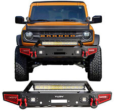 Vijay Fits For 2021-2024 Ford Bronco Front Bumper With LED Lights picture