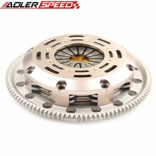 ADLERSPEED Sprung Twin Disc Clutch For 92-05 Honda Civic D15 D16 D17 Medium WT picture