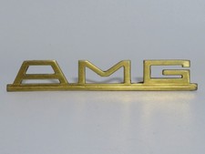 MERCEDES PRE-MERGER AMG GOLD BADGE EMBLEM TRUNK BADGE picture