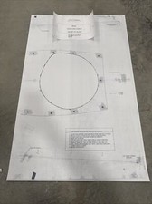 New 1969 1970 Ford Boss 429 Mustang Hood Scoop And Finger Guard Cutout Template picture