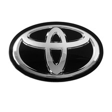 Glossy Black Front Grille Emblem Chrome Logo Badge for Toyota Camry 2020-2024 picture