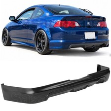 Rear Bumper Lip Spoiler Diffuser For 02-04 Acura RSX DC5, PU Black MU Style picture