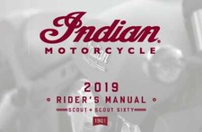 Indian Owners Manual Book 2019 Indian Scout & Scout Sixty picture