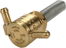 GOLAN PRODUCTS Click-Slick Fuel Petcock 22mm 76-312F-BS Raw Brass picture