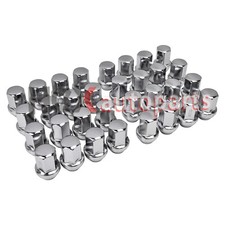 32PC Chrome Lug Nuts 14x1.5 for Chevy GMC Avalanche Silverado 2500 3500 HD Ram picture