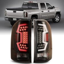 LED Tail Lights for 08-13 Chevy Silverado 1500 2500HD 3500HD Sequential Lamps picture