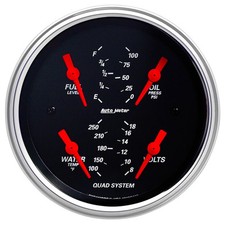 AutoMeter 1412 Designer Black Series 3-3/8