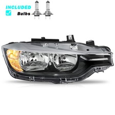For 2016-2018 BMW 3 F35 Series Halogen Headlight Black Right Passenger Side picture