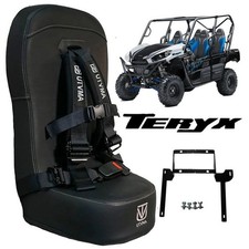UTVMA Kawasaki Teryx 2/4 Front Bumper Seat With Auto Buckle Black Harness picture
