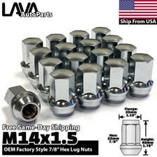 24x Chrome 14x1.5 Chevy XL OEM Factory Lug Nut Fit Silverado 1500 Tahoe Suburban picture