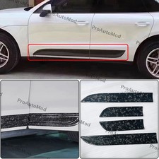 FORGED REAL Carbon Fiber Door Side Molding Trim Set For Porsche Macan 2014-2024 picture