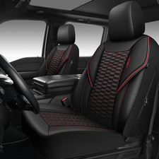 Car Seat Covers Front Mesh Leather Air Cool 3D Foam Compatible SUV Truck Sedan picture