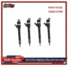 4X 0445110126 33800-27900 Diesel Fuel Injector Fits Hyundai Kia For Cummins picture