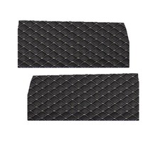 1984-1988 Toyota Truck Door Panels Black Diamond Vinyl -  picture