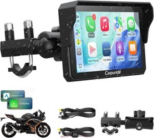 Carpuride W602 6.25” Motorcycle Wireless CarPlay Android Auto GPS Touch Screen picture