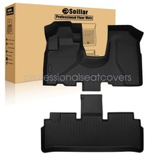 Fits 2002-2006 Honda CR-V TPE 3D Front & 2nd Row Floor Mats Liner Set Black New picture