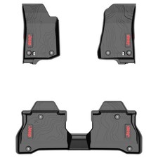 Mopar 82215626AB Jeep Gladiator Front & Rear Complete Set of 4 Rubber Floor Mats picture
