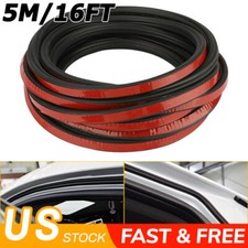 Universal Car Door Rubber Weather Seal Hollow Strip Weatherstrip 16FT 5M L-Shape picture