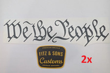 We the People Decal High Quality vinyl Constitution USA Patriot Sticker picture