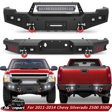 Steel Front or Rear Bumper For 2011-2014 Chevy Silverado 2500 3500 W/Winch Mount picture