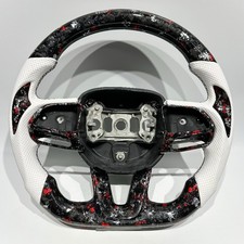 Custom Steering Wheel Dodge Charger / Challenger Hellcat – White Carbon Fibe picture