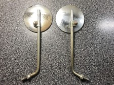 OEM Yamaha YDS YD YA YJ YL YM YR J1 tuning fork emblem back mirror pair vtg mc picture