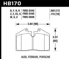Hawk Performance Disc Brake Pad Set Rear For 1991-1992 Porsche 911 Turbo Turbo 3 picture
