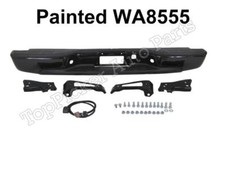 Painted Black WA8555 Rear Bumper Assy For 99-07 Silverado Sierra Fleetside 1500 picture
