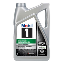 Mobil 1 Advanced Fuel Economy Full Synthetic Motor Oil 0W-20, 5 Quart picture