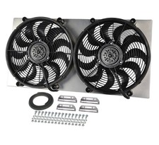 Derale 16843 Powerpack High Output Dual 17'' Electric Fan/Aluminum Shroud Kit picture