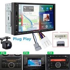 Car Stereo Radio AM FM Apple CarPlay GPS For Nissan Versa Rogue Cube March Juke picture