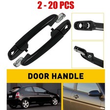 2-20X Door Handle Outside Exterior Left Right Black for 2006-2011 Hyundai Accent picture